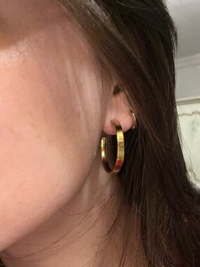 Classic Gold Hoop Mejuri Earrings